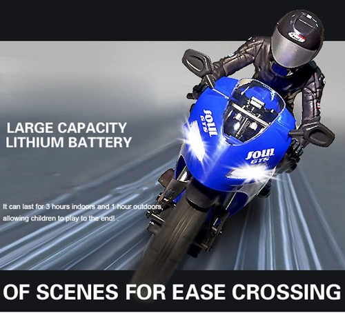 Remote Control Motorcycle, High Speed Self Balancing Single Wheel Stunt RC... - Picture 6 of 7