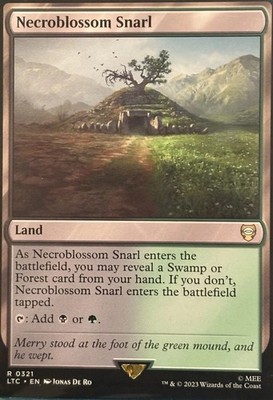 Necroblossom Snarl, MTG, Lord of the Rings, Magic the Gathering, 321, NM