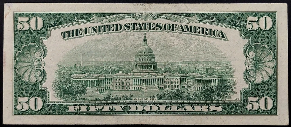 1950 A $50 Federal Reserve Note, New York! AU! Fr# 2108 B. - Image 4 of 4