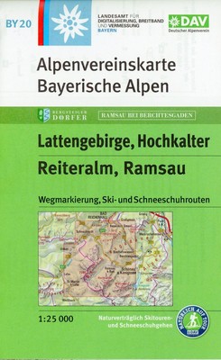 Lattengebirge, Reiteralm, Ramsau 1:25 000 | Deutscher Alpenverein e.V. | Deutsch