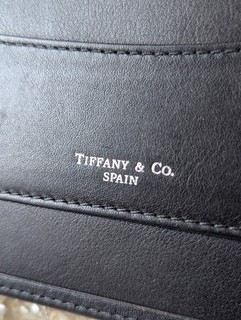 Tiffany And Co Black Leather Portfolio