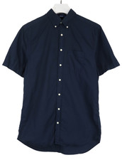 GANT Broadcloth Regular Fit Shirt Men's MEDIUM Short Sleeve Button-Down Collar