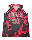 Dennis Rodman Custom Signed Jersey #91 NBA Basketball Chicago Bulls JSA COA 🏀 — photo 3