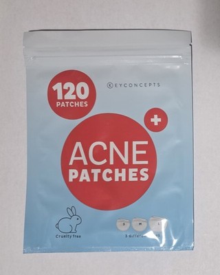 KeyConcepts 120 Count Multiple Sized Acne Patches With Tea Tree And Hydrocolloid