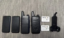 Lot Of 2 Retevis RT22 & RT22S UHF Walkie Talkie Two Way Radio 2W - Read Desc.