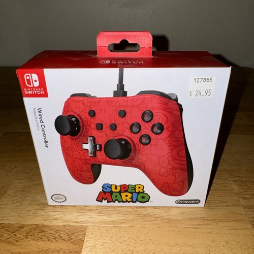 PowerA Wired Controller for Nintendo Switch Super Mario - Red / Black