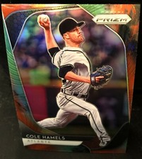 Cole Hamels(Atlanta Braves)2020 Panini Prizm Cosmic Haze Baseball Card