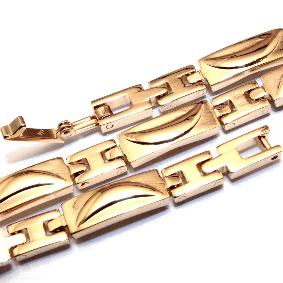 BRACELET GOURMETTE pour homme COLAS en plaqué or 18 carats - L20.5 CM