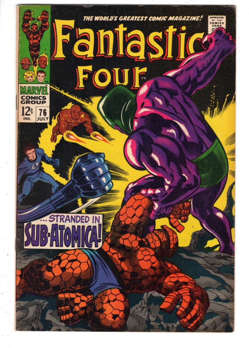TALES ＯＦＴＯＭＯＲＲＷ　ＮＯ6 FANTASTIC FOUR #76 (1968) - GRADE 6.0 - STRANDED IN SUB-ATOMICA