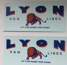 Smith Miller GMC Lyon Van Lines truck water slide decal set  SHIPPING W/TRACKING