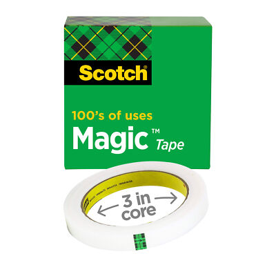 Scotch  Magic Tape 810, 3/4 in x 2592 in, Boxed