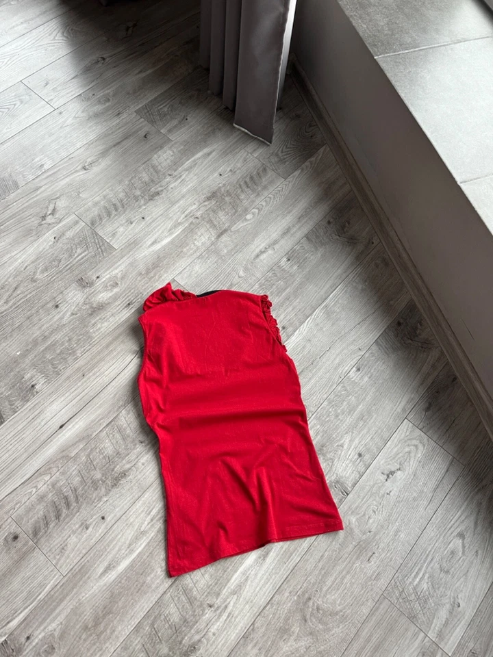 Camiseta sin mangas Killah by Miss Sixty para mujer roja estilo japonés Y2K talla: M Foto 2 de 4