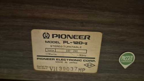 GIRADISCHI Pioneer mod. PL-12D-III ottime condizioni funzionante - Foto 3 di 3