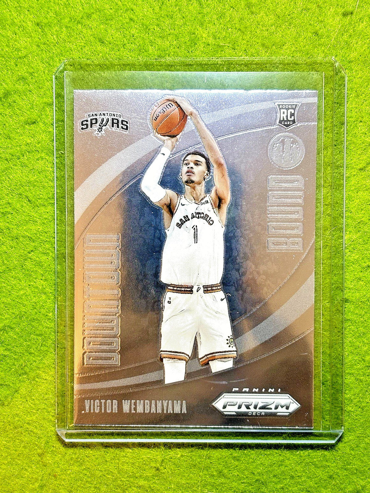 Victor Wembanyama DECA ROOKIE CARD SILVER CHROME SP RC 2023 Prizm DOWNTOWN BOUND