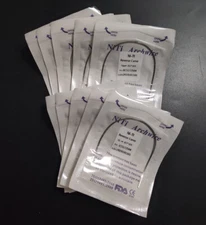 10 Packs Reverse Curve Niti Rectangular Arch Wire Orthodontic Bows Arcs Oval