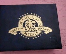 Award design scenic elk belt bucklet nature cowboy NWT NIB retail 59 goldtone