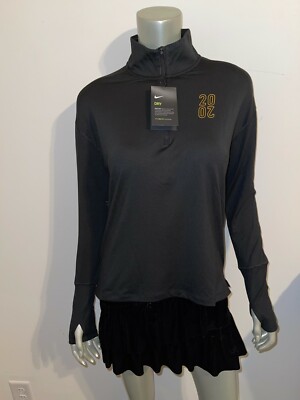 NIKE NWT Arcadia Invitational 2020 Black 1/4 Zip Pullover Shirt Jacket sz XS $70