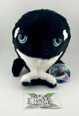   Big Headz Wal Schwarz Orca Around the World Stofftier Kuscheltier ca 25cm  