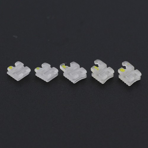 Staffe ortodontiche ceramica zaffiro tutore dentale estetica elegante Roth MBT 022 - Foto 7 di 44