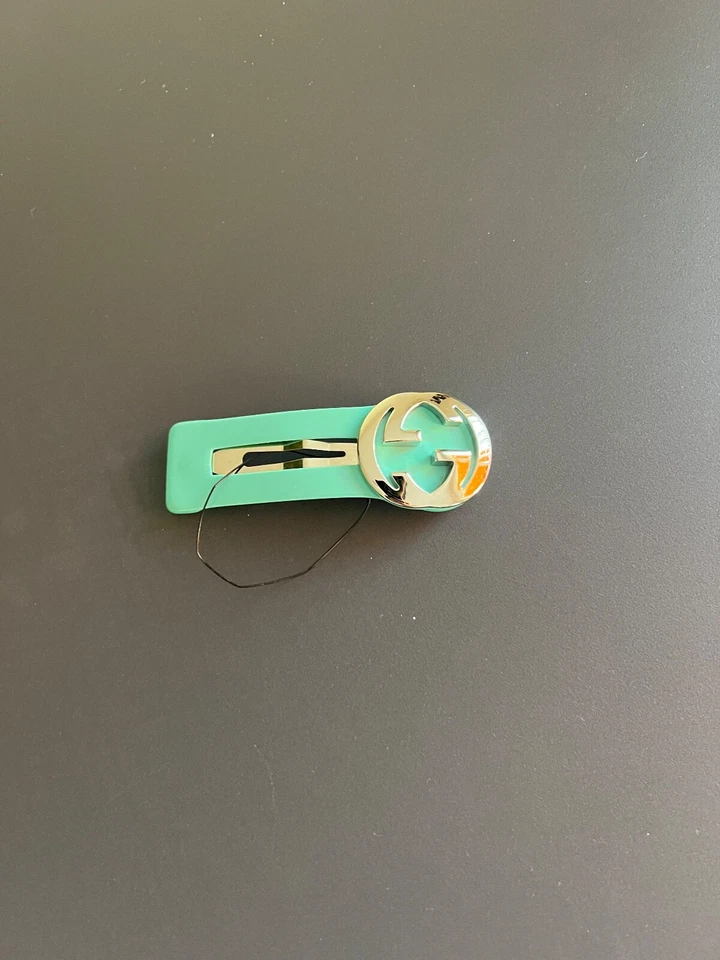 NUEVO Clip Gucci Snap Azul, Plateado Foto 4 de 4