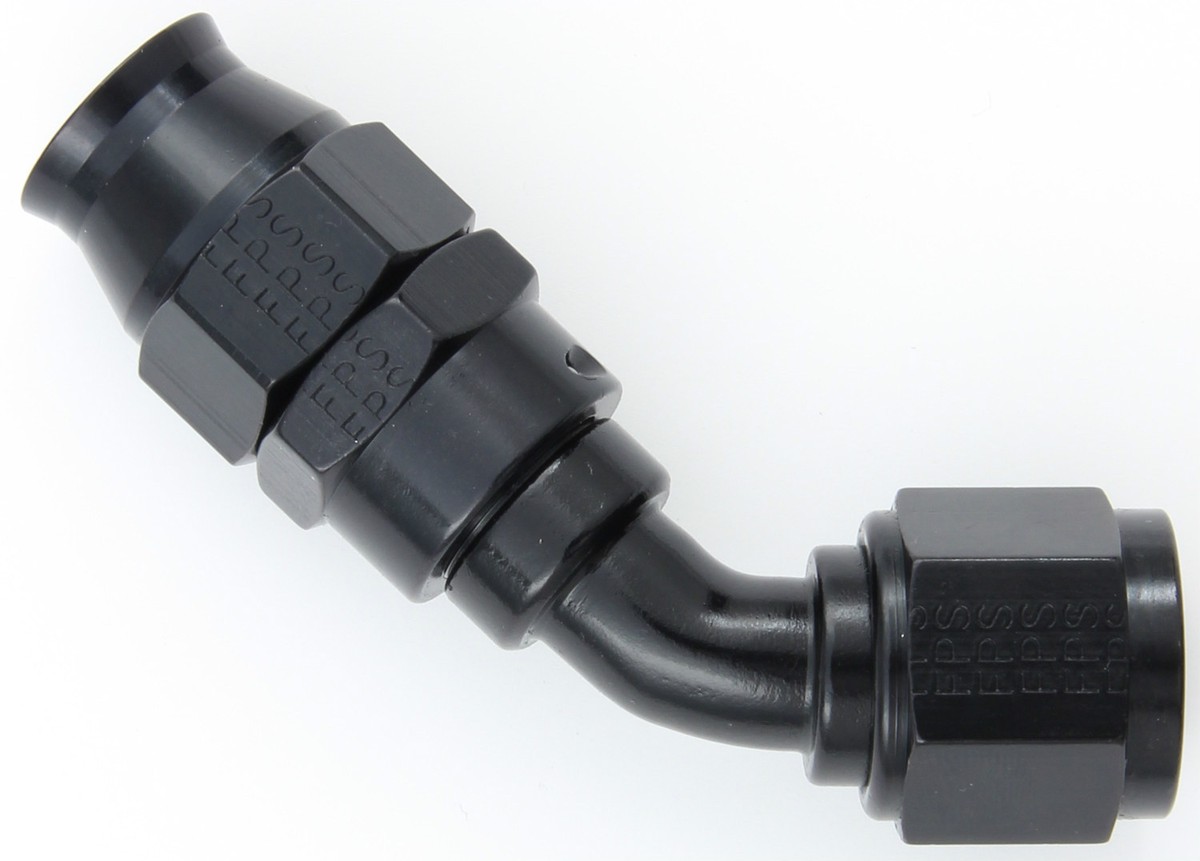 Fragola 684508-BL -8 AN 45 Degree P.T.F.E Hose End Black Real