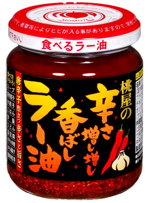 Momoya, Extra Hot Chili Oil, 105g, Garlic, Karasa Mashi Mashi
