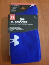 Under Armour Unisex UA Soccer Solid Over-The-Calf Socks, 1264788 Youth YLG Royal