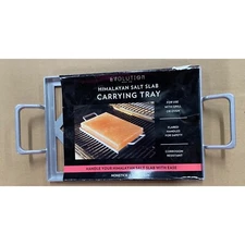Evolution Salt Co. Himalayan Salt Slab Carrier 8in x 12in x 1.5in NWB
