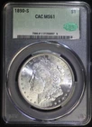1890 S Morgan Silver Dollar CACG MS61 CAC Certified Coin Well Struck