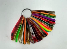 * REEF RUNNER * SPOON COLOR SAMPLES ' 2 5/16" ' LOT OF 34 COLORS/PATTERNS
