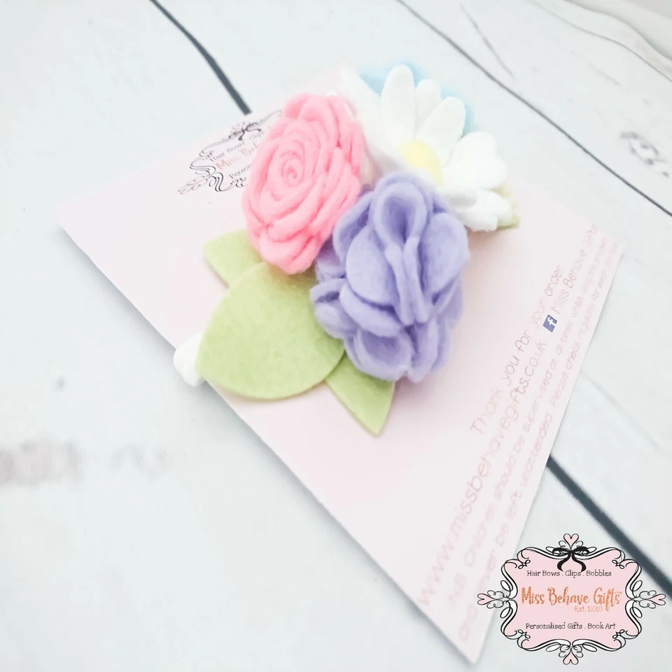 Baby Girls Felt Flower Garden Headband - Image 3 of 4