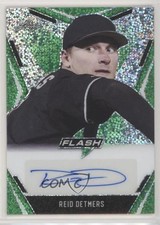 2020 Leaf Flash Portrait Auto Green 4/25 Reid Detmers #PA-RD1 Auto 0f9s