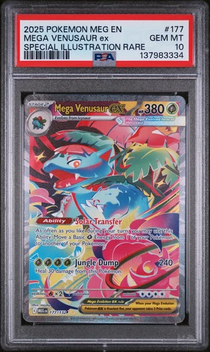 PSA 10 2025 POKEMON MEGA EVOLUTION SPECIAL ILLUSTRATION RARE MEGA VENUSAUR EX