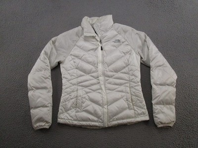 THE NORTH FACE Aconcagua Women's White 550 Puffer Jacket A6ET F13 Size S READ