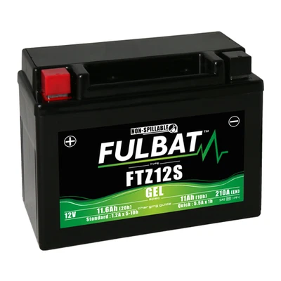 Batterie moto FULBAT FTZ12S GEL - 12V 11Ah - Photo 1/3