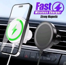 15W Magnetic Wireless Car Charger Air Vent Phone Holder Mount For MagSafe iPhone