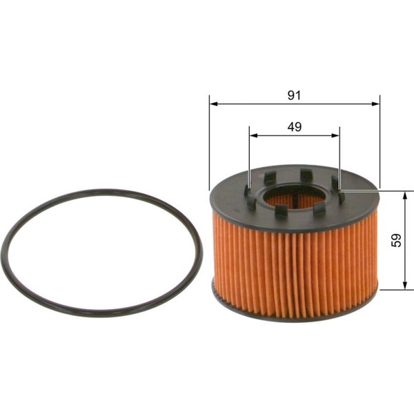 Bosch 1 457 429 239 ÖLfilter FüR Ford Jaguar ÖLreinigung Inspektion Service-image
