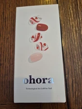 This is a box of Ohora Semi-Cured Gel Nail Strips, likely in the "N Heart Pop" o