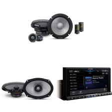 Alpine ILX-507 7" Multimedia Receiver with R2-S65C Comp. Set & R2-S69 Pair