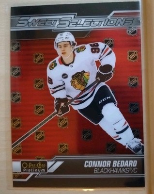 Connor Bedard Sweet Selections - Chicago Blackhawks  UD OPC Platinum 2023-24 NHL