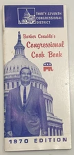 Barber Conable’s Congressional Cook Book 37th District 1970 Edition Campaign