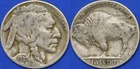1937 United States (D Mark) 3 Leg Buffalo Nickel Graded as Fine