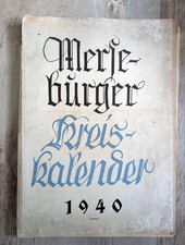 MERSEBURGER KREISKALENDER 1940 Merseburg