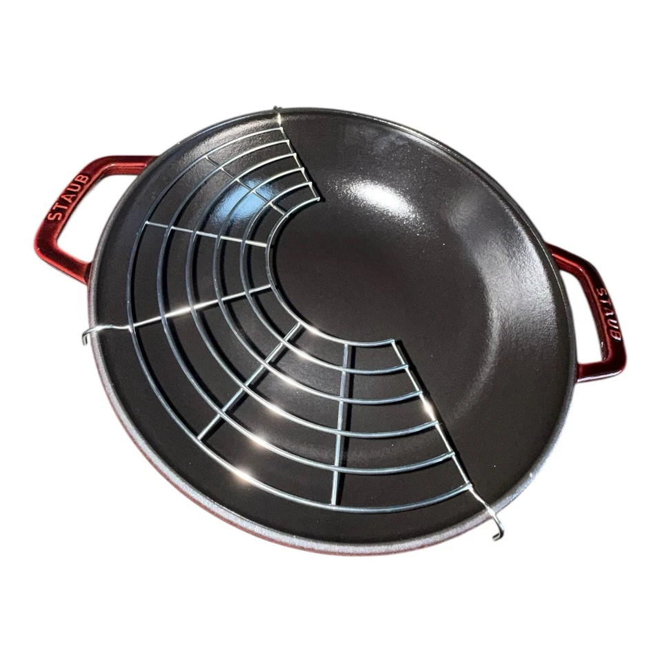 POLVO HIERRO FUNDIDO 12 pulgadas Perfect Pan Granadine (Nuevo en Caja) Foto 3 de 4