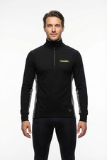 DEVOLD High Neck Merino wool Men's Zip Thermo Base Layer Size M NWT