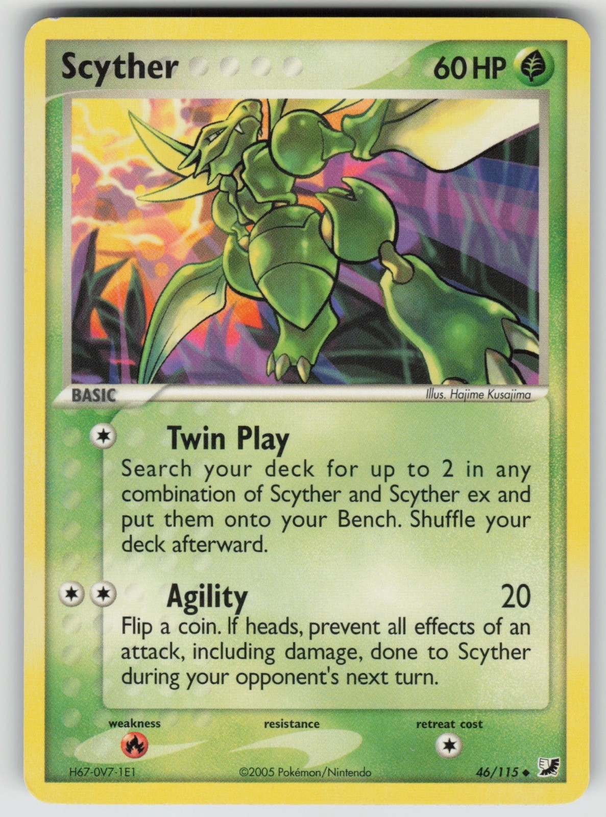 Scyther Unseen Forces Uncommon 46/115 NM