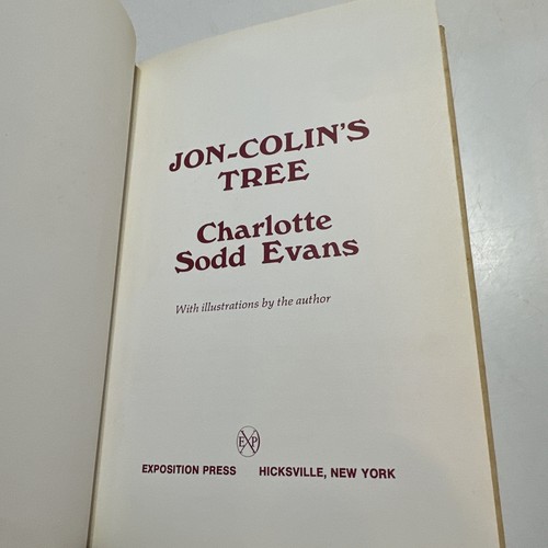 Jon-Colin’s Tree By Charlotte Sod’s Evans Monroe Louisiana Author HCDJ - Picture 10 of 11