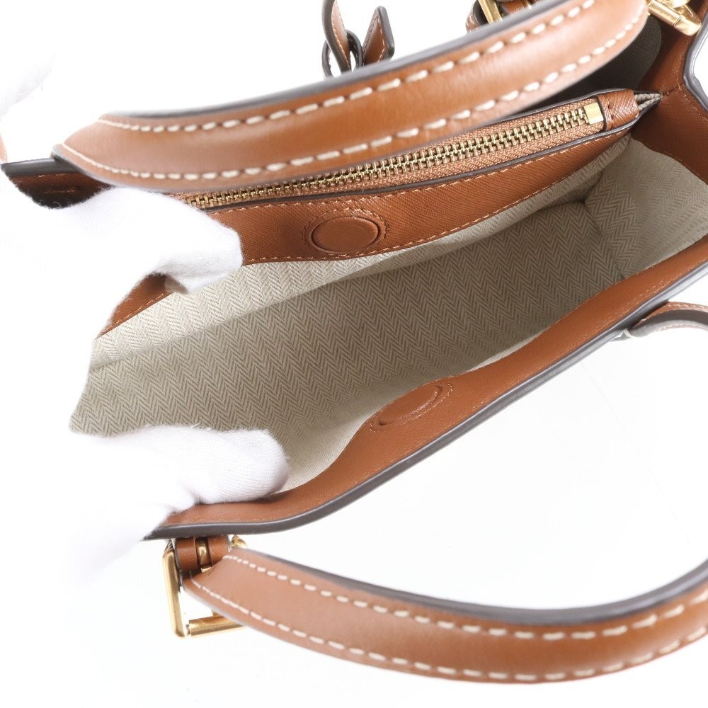 Extreme Tory Burch Leopard Pattern Leather 2Way S… - image 8