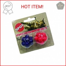 SPOT Atomic Rubber Bouncing Balls - Play Toy for Cats and Kittens, Bumpy Shape M