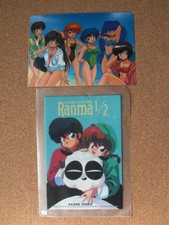 Ranma 1/2 Clear File Underlay 2 Piece Set Original Anime Stationery